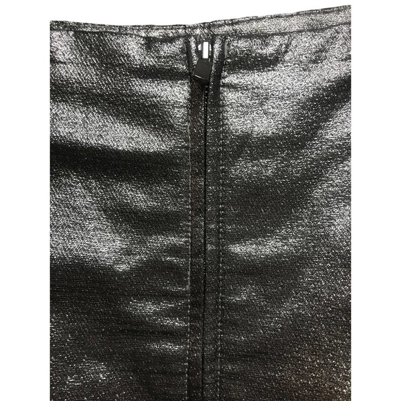 H&M Silver Metallic Skirt with Pockets Size 12 - Picture 6 of 15